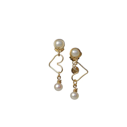 14/20 Gold Filled  Earring in Peridot & Pearl - Image #1