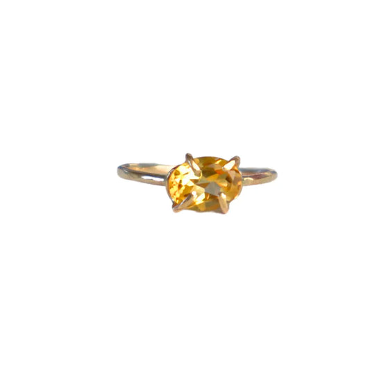 14K Yellow Gold Gems  Ring in Citrine - Image #1