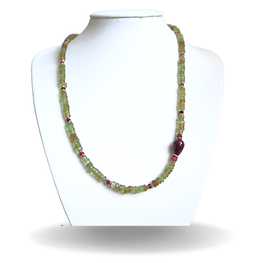 Grossularite Garnet  Necklace - Image #1